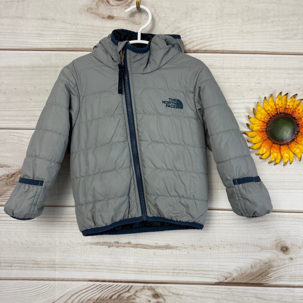 The North Face Perrito Puffer Jacket Full‎ Zip Hooded Baby Winter Coat 6-12M